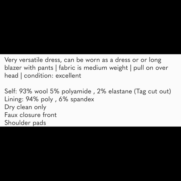 Euc Theory Oversized Collette blazer dress 6 - Picture 3 of 12